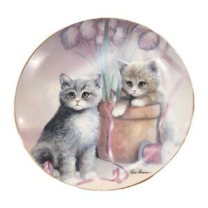 Danbury Mint Playful Companions Kitten Plate- Ruane Manning 1990 Limited Edition